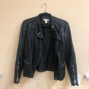 H&M vegan leather jacket